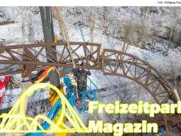 Aufbau des Themenbereichs „Sonnenbucht“ in FANTASIA (Januar 2025)